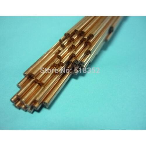 1.4mmx500mm Multihole Ziyang Copper Electrode Tube for EDM Drilling Machines
