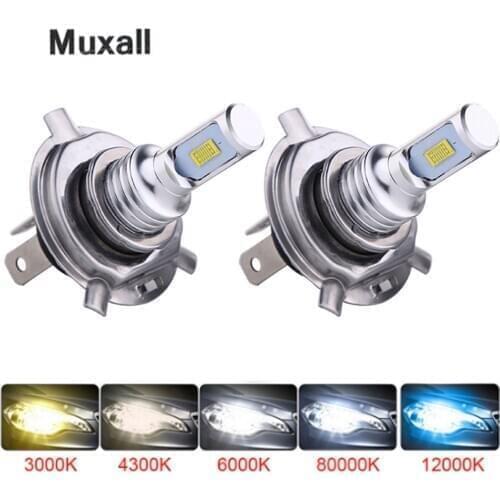 Muxall 2pcs Mini CSP Super Bright No Error Led Fog Lamps H1 H3 H7 H11 9006 Led Auto Driving Canbus Fog Car Headlight Lights