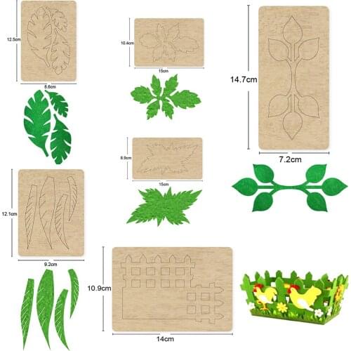 Leaves leather 2021 New cutting custom mold craft DIY wood template knife punch tool scrapbook cutting mold cutting machine