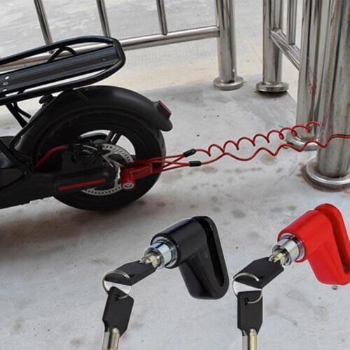 New Anti-Theft Disc Brake Wheels Lock With Steel Wire For Xiaomi Mijia M365 Electric Scooter Skateboard