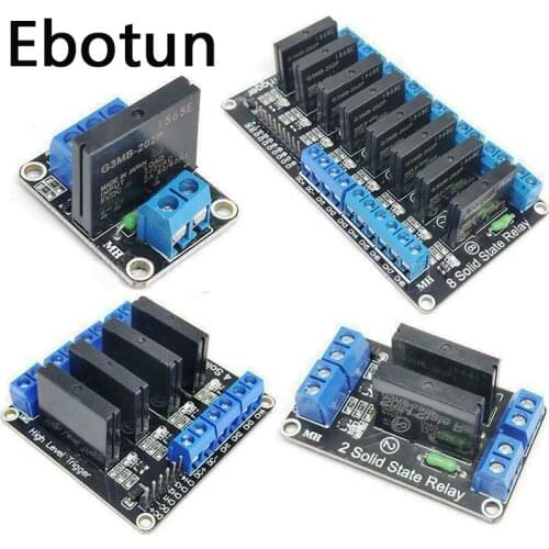 5V Relay 1 2 4 8 Channel OMRON SSR Low Level Solid State Relay Module 250V 2A For Arduino