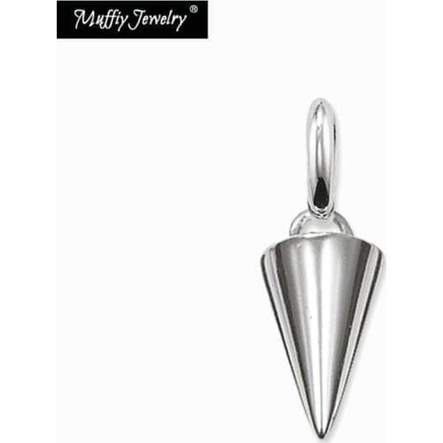 Silver Cone Pendant,Europe Style Karma Jewelry Good Jewelry For Men And Women,2017 Gift In 925 Sterling Silver,Super Deal