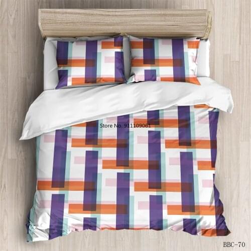 Modern 3D Geometric Duvet Cover Sets 3pcs Marble Quilt Cover Comforter Single Twin Full Queen King Size Bedclothes Home Textile