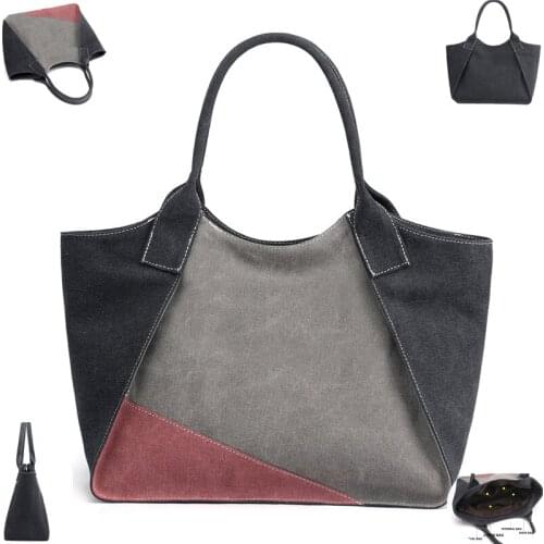 Luxury Women Handbag Canvas Large Capacity Summer Boho Ladies Shoulder Tote Bag Female Messenger Bag Designer Top Hand Bag Bolsa