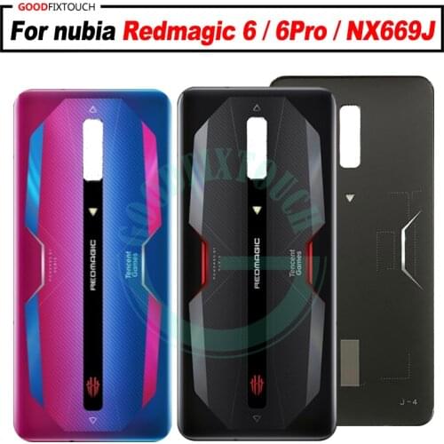 For Red magic6 NX669j back cover battery cover For nubia Red magic 6 Pro backcover