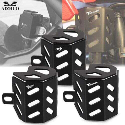 T7 Motorcycle CNC Rear Brake Fluid Reservoir Cover Protector Guard T7 Tenere700 Logo FOR YAMAHA Tenere 700 Rally 2019 2020 2021
