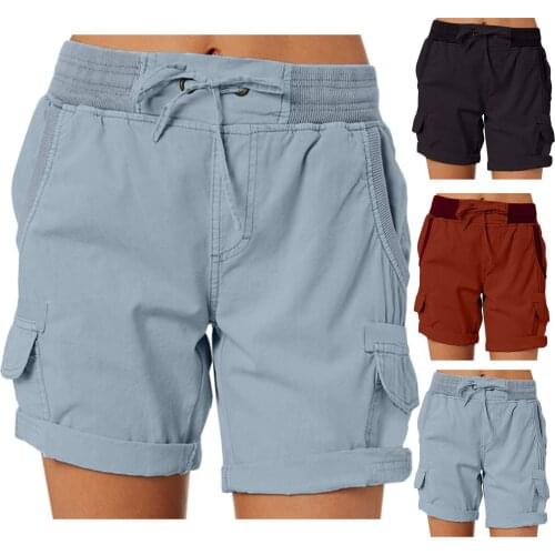 Women Shorts Fashion Casual Loose High Waist Plus Size M-3xl Wide Leg Shorts Pants Fashion Solid Color Shorts Шорты