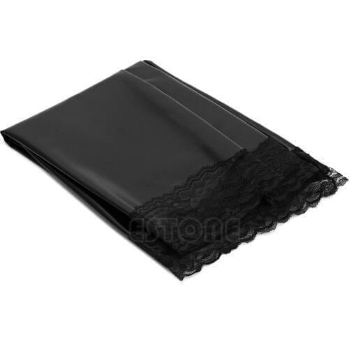 1 Pair Women Sexy Fashion Long Latex Rubber Stockings Thigh High Tights Pants F42F