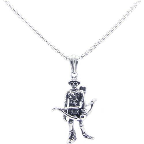 1pc Newest Cool Design Shooter Pendant 316L Stainless Steel Jewelry Men Boys Hunter Pendant