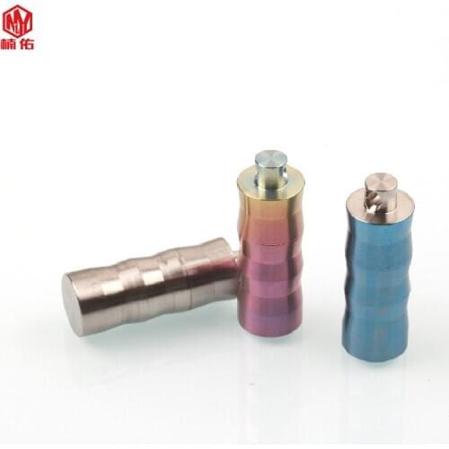 1PC Titanium Alloy Waterproof Bottle Portable Mini Pill Bottle Sealed Warehouse Necklace Pendant Outdoor EDC Tool