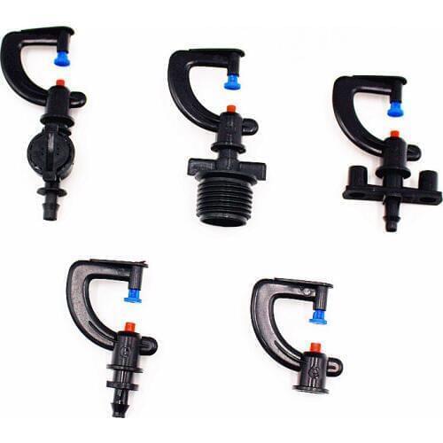 10PCS G-Type Refraction Sprinkler 7.5mm Connect Drip Irrigation Fittings MicroSprayer Accessories For Garden Watering