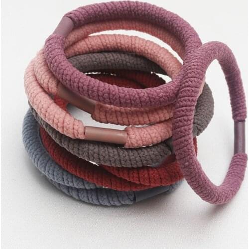 10Pcs Korean Color Women Elastic Hair Rubber Bands Girls Hair Holder/Gum/Tie Hair Accessories Birthday Gift