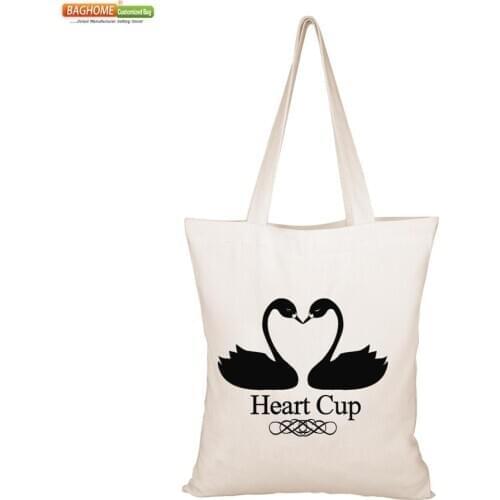 100PCS/Lot Custom Small Cotton Canvas Fabric Reusable Cloth Tote Bags for School