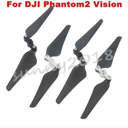 2pairs/4pcs DJI Phantom 2 Vision 9443 Propeller Carbon Fiber Self Lock Folding Prop 2-Blade