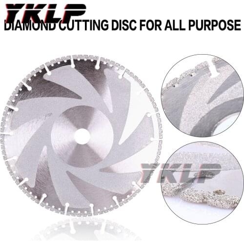 230mm Vacuum Brazed Diamond blade 9inch multi Purpose cutting disc Cast Iron Rebar Aluminum Steel Plastic PVC Stone