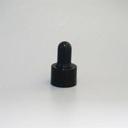 5/10/15/20/30/50/100ml Brown Essential Oil Bottle Black Rubber Head Dropper Cover Plastic Black Cap Glass Cosmetic Container