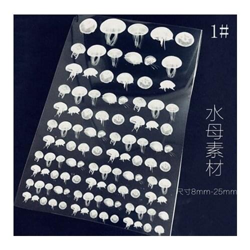 5PCS/lot White jellyfish transparent material epoxy mold makeing jewelry filling for DIY jewelry