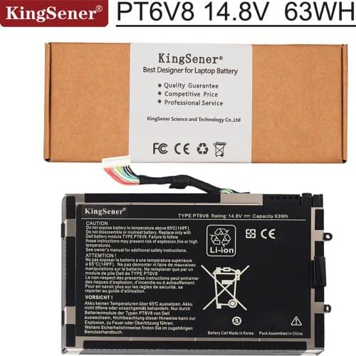 KingSener Korea Cell PT6V8 8P6X6 08P6X6 T7YJR Battery for DELL Alienware M11x M14x R1 R2 R3 PT6V8 14.8V 63WH