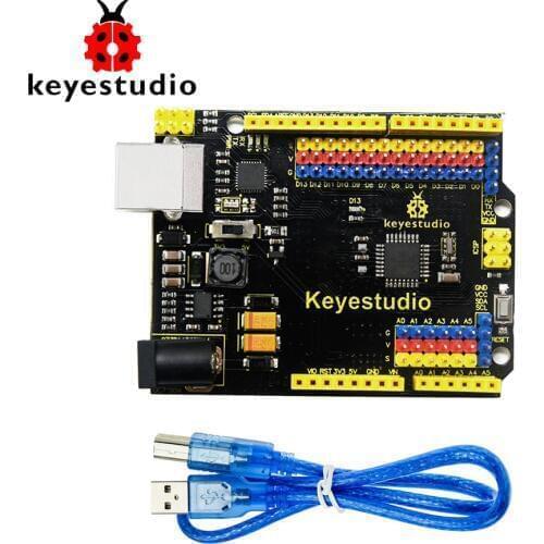 Free Shipping !Keyestudio UNOR3 Official Upgrated Version With Pin Header Interface For Arduino DIY