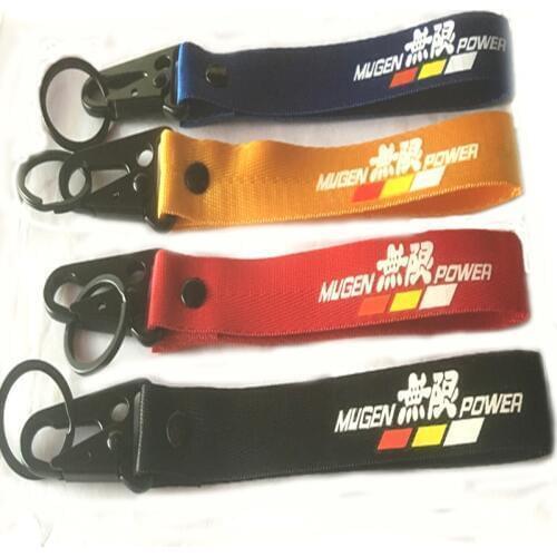 Free Shipping Mugen Power Painting Cellphone Lanyard JDM Racing Car Smooth Keychain Strap Key Ring