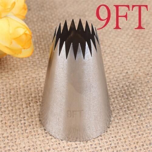 Large Size Cake Decorating Pastry Piping Nozzle Icing Tips Bakeware Kitchen Cookie Tools Stainless Steel Fondant Cake Tools #9FT