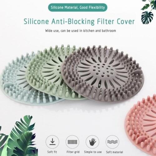 Shower Drain Kitchen Sink Filter Hair Stopper Catcher Filter Bathroom Accessories Bathtub Strainer Sewer Outfall Filter Drains