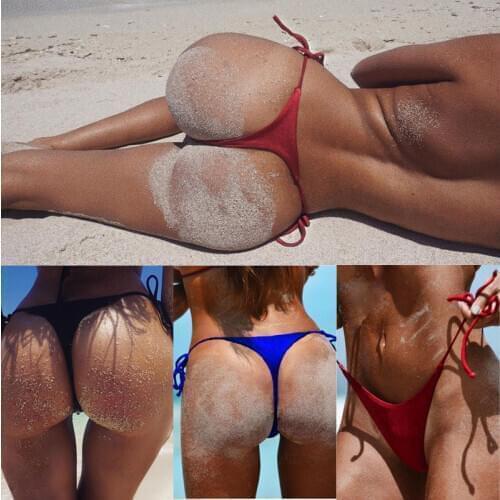 2020 Hot Sale New Brazilian Ladies Sexy Bikini Bottom Cheeky Tie-Side Swimsuit Swimwear Bathing Swimsuit