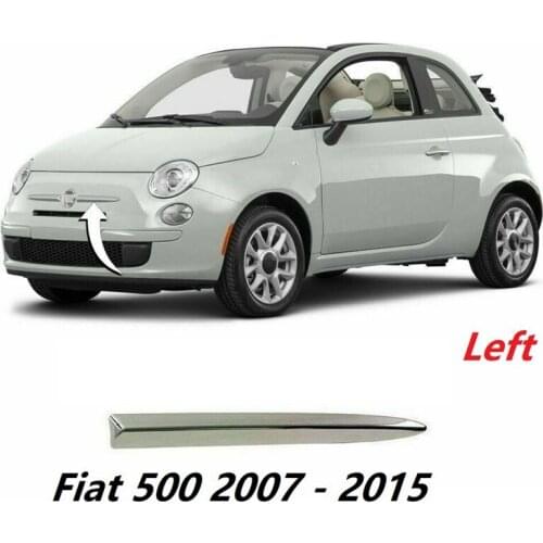 Chrome Car Front Left Bumper Upper Trim Moulding Styling Mouldings for Fiat 500 2007-2015 735455041