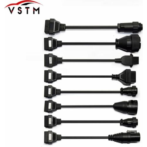 Truck Cables OBD2 OBDII Trucks Diagnostic tool connect cable 8pcs Trucks Cable CDP Plus for TCS PRO Multi-diag pro