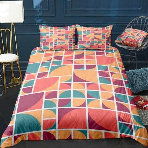 Abstract Geometric Pattern Bedding Set For Bedroom Soft Bedspreads For Double Bed Home Duvet Cover Quality Quilt Cover