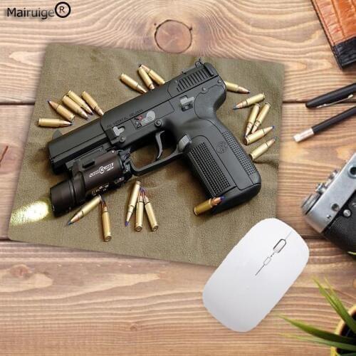 XGZ Top Fashion Gun Mouse Pad Computer Gaming Durable Speed Game Mat Rubber Non-slip 18x22cm 20x25cm 25x29cm