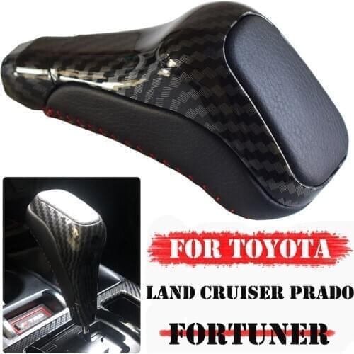 For Toyota 4Runner, Tundra, Fortuner, FJ150 Customized Leather Gear Shift Knob Replacement Accessories Car Styling