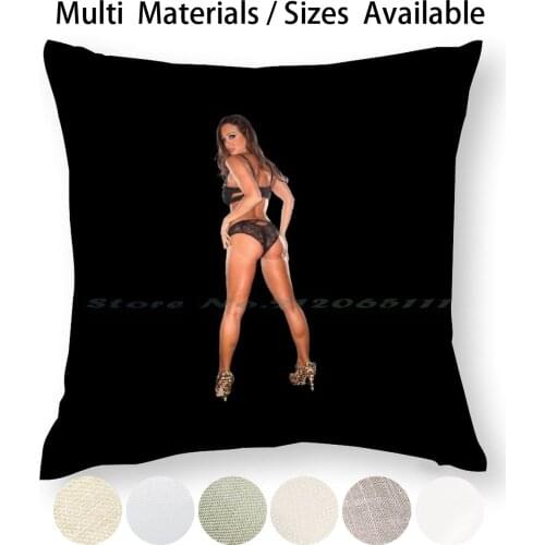 Beauty Abigail Pillow Case Throw Pillow Cover Cotton Linen Flax Abigail Beauty Milf Busty Pinup Adult Star Onlyfans Pawg Xxx