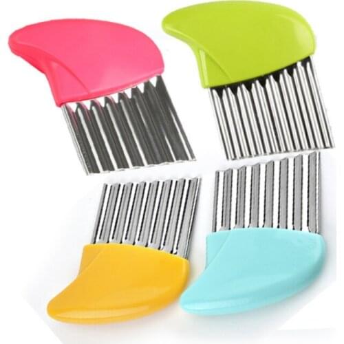French Fries Vegetable Cutter Stainless Steel Potato Wavy Edged Cutter Knife Gadget Vegetable Fruit Potato Peeler zh1
