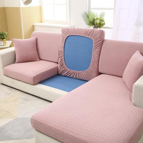 Soft Stretch Cushion Cover Sofa Cushion Protector for Sofa Seat Slipcover Pink Sofa Covers Sectional Sofa Set for Living Room