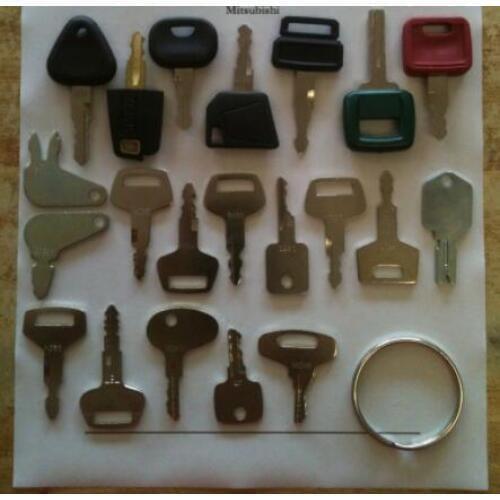 21 key set for Excavator loader forklift fot for caterpillar john deere bobcat sumitomo for volvo hyundai