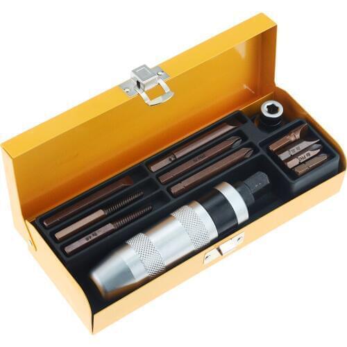 1 Box Impact Screwdriver Set Industrial Grade Multifunctional Screwdriver Bits Screw Extractor For Repairing Driver Set