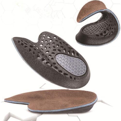 One Pair Honeycomb heel Pad Shock-absorbing Buffer Sports Half Yard Pad Deodorant Sweat-absorbent And Wear-resistant Warm Insole