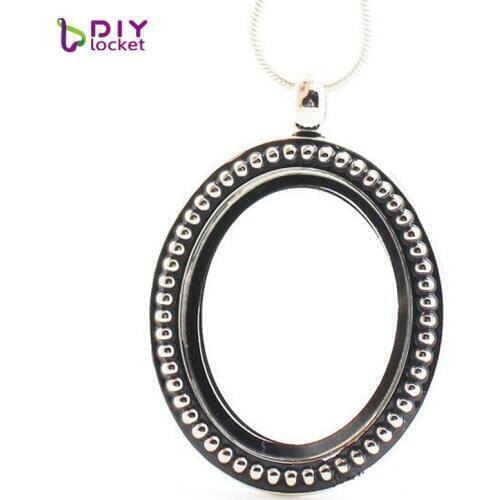 Diylocket oval magnetic memory locket 5pcs/lot Wholesale Women jewelry floating charms locket ( free chains) LSFL08-1*5
