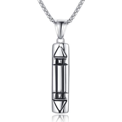 316L Stainless Steel Necklace Atlantis Mens Necklaces Legend of Ancient Civilization Energy Harvesting Necklace for Men