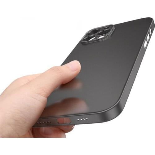 Simple Phone Case For iPhone 12 Pro Max Matte PP Case For iPhone 11 8 mini 7plus Ultra Thin Back Phone Cover For iPhone