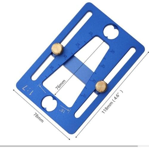 Woodworking dovetail scribe, dovetail scribe template, wood drawing line gauge, aluminum alloy tenon and tenon template