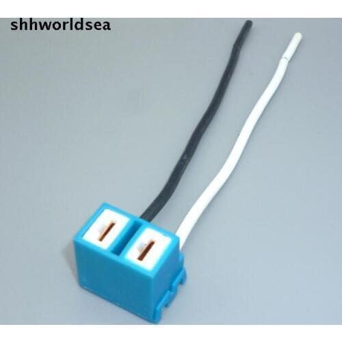 Shhworldsea 5/50/100/200pcs H7 bend ceramic bulb lampholder/H7 bulb socket/H7 harness