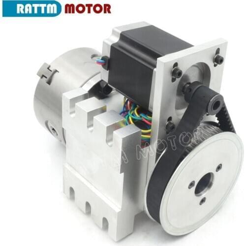 CNC 3 jaw 4th axis Lathe Chuck head K11 100 mm for router / woodworking lathe machine