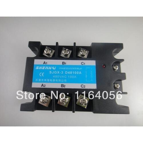 Three Phase 3Phase DC AC Solid State Relay SSR-100A 100A
