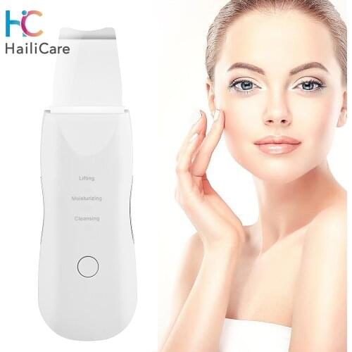 Ultrasonic Skin Scrubber Face Cleanser Blackhead Acne Removal Facial Spa Vibration Massager Ultrasound Peeling Off Tools