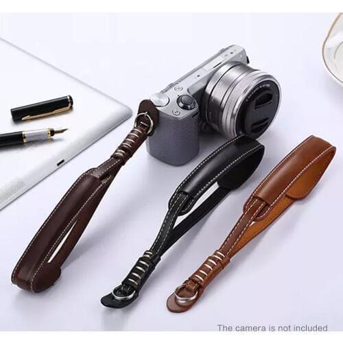 X5-M PU Leather Lanyard Camera Wrist Hand Strap for Sony Fujifilm Nikon Panasonic Olympus Leica DSLR / Micro Camera
