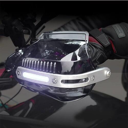 Motorcycle Handguard Hand Protector LED Light For Crf250L Gsxr 1000 R6 Xmax Gsr 750 Zx10R Tracer 700 Africa Twin Ninja 400