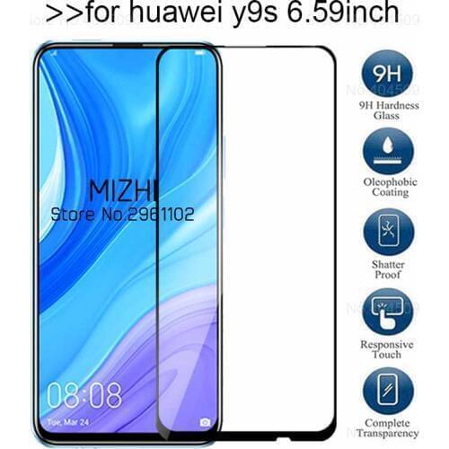 Protective glass for huawei y9s 2019 tempered glass on huwei y 9s y9 s stk-l21 stk-l22 stk-lx3 screen protector film 6.59"