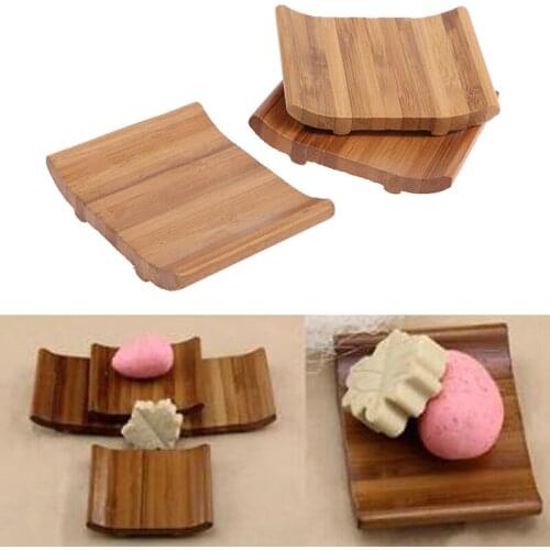 1PC Wholesale Solid Wood Coaster Natural Style F001029 Bamboo Cup Mat Fruit Dish Tea Tray Pastry Tray Customizable